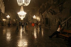 Deep inside a salt mine is staggering beauty. Poland